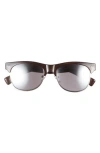 Vince Camuto Semi Rimless 55mm Sunglasses In Gray