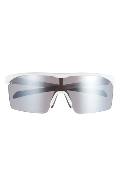 Vince Camuto Semi Rimless Shield Sunglasses In Gray