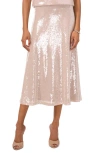 VINCE CAMUTO VINCE CAMUTO SEQUIN BIAS CUT MIDI SKIRT