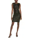 Vince Camuto Sequin Sheath Dress In Black