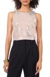Vince Camuto Sequin Sleeveless Top In Pink