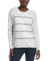 Vince Camuto Sequin Trim Sweater In Gray