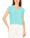 Vince Camuto Sequin Accent Short Sleeve Sweater