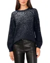 Vince Camuto Sequinned Raglan Sleeve Sweater In Blue
