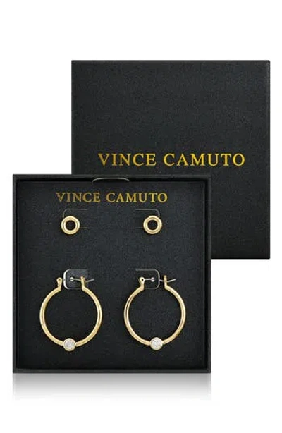 Vince Camuto Set Of 2 Assorted Earrings In Silver