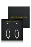 Vince Camuto Set Of 2 Assorted Earrings In Silver