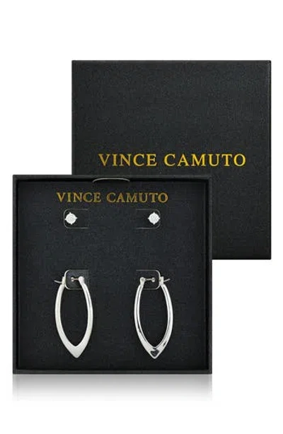 Vince Camuto Set Of 2 Assorted Earrings In Silver