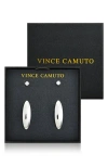 Vince Camuto Set Of 2 Assorted Stud Earrings In Silver