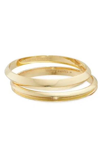 Vince Camuto Set Of 2 Bangle Bracelets In Gold
