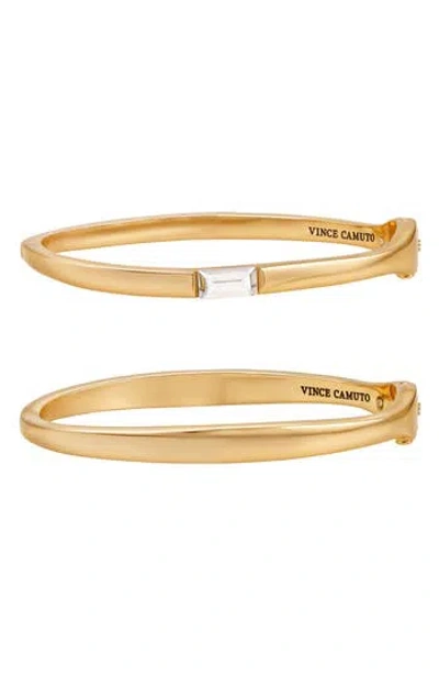 Vince Camuto Set Of 2 Bangle Bracelets In Gold