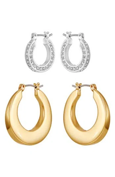 Vince Camuto Set Of 2 Hoop Earrings In Multi