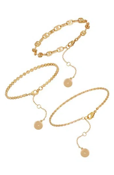 Vince Camuto Set Of 3 Assorted Chain Bracelets