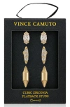 Vince Camuto Set Of 3 Assorted Stud Earrings In Gold