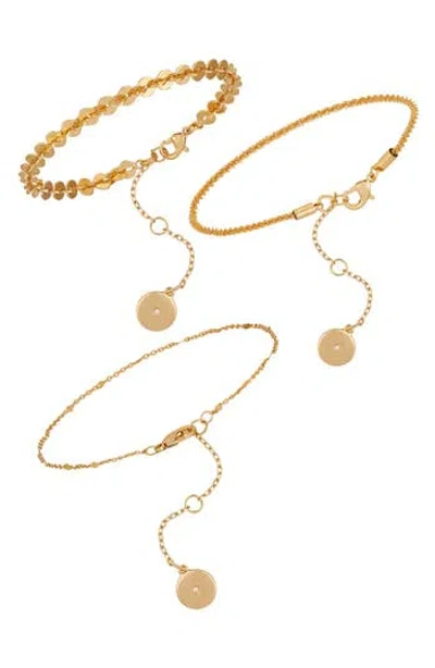 Vince Camuto Set Of 3 Mixed Chain Bracelets