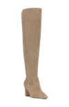 Vince Camuto Shalie Over The Knee Boot In Tortilla Suede