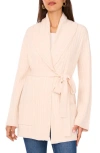 Vince Camuto Shawl Collar Belted Cardigan In Neutral