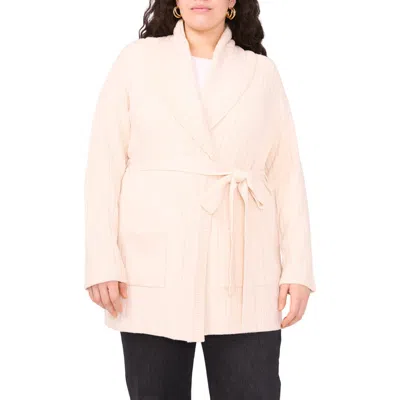 VINCE CAMUTO VINCE CAMUTO SHAWL COLLAR BELTED CARDIGAN