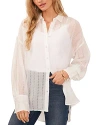 VINCE CAMUTO SHEER BUTTON UP SHIRT