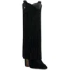 Vince Camuto Shela 4 Womens Wide Calf Leather Mid-calf Boots In Black
