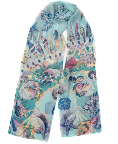 Vince Camuto Shell Print Oblong Scarf