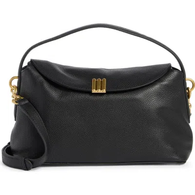 Vince Camuto Sheri Top Handle Leather Satchel In Black