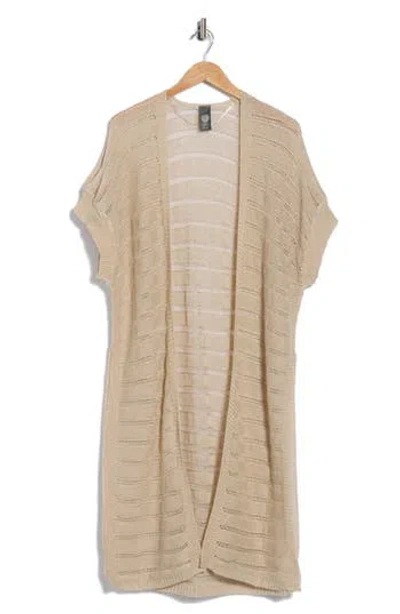 Vince Camuto Shine Knit Duster In Sand