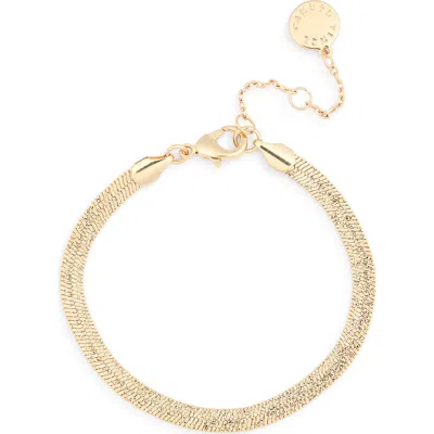 Vince Camuto Shiny Snake Chain Bracelet In Gold