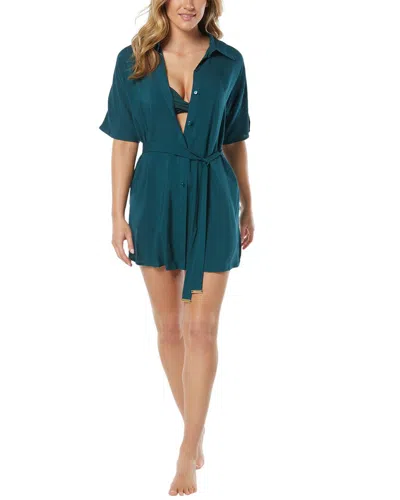 Vince Camuto Shirtdress In Green