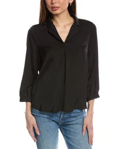 Vince Camuto Shirttail Blouse In Black