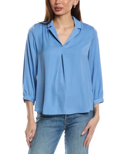 Vince Camuto Shirttail Blouse In Blue