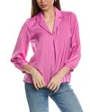 Vince Camuto Shirttail Blouse In Purple