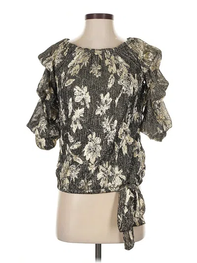 Vince Camuto Short Sleeve Blouse In Green