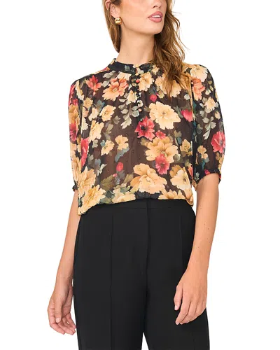 Vince Camuto Short Sleeve Blouse In Multi