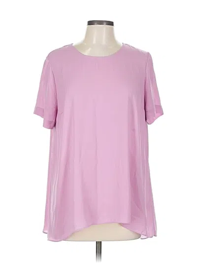 Pre-owned Vince Camuto Short Sleeve Blouse In Pink