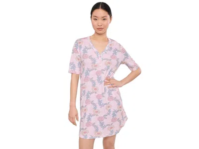 Vince Camuto Short Sleeve Crew Neck Blouse In Pink