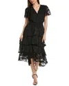 VINCE CAMUTO VINCE CAMUTO SHORT SLEEVE MIDI DRESS