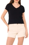 Vince Camuto Short Sleeve Organic Cotton Blend Sweater