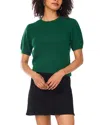 Vince Camuto Short Sleeve Sweater In Green
