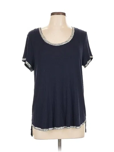Pre-owned Vince Camuto Short Sleeve T-shirt In Blue