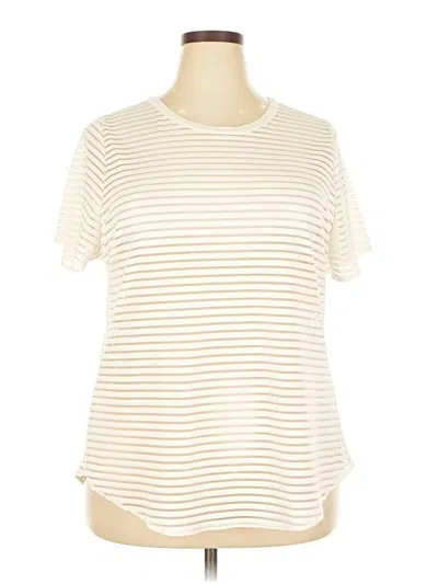 Pre-owned Vince Camuto Short Sleeve T-shirt In White