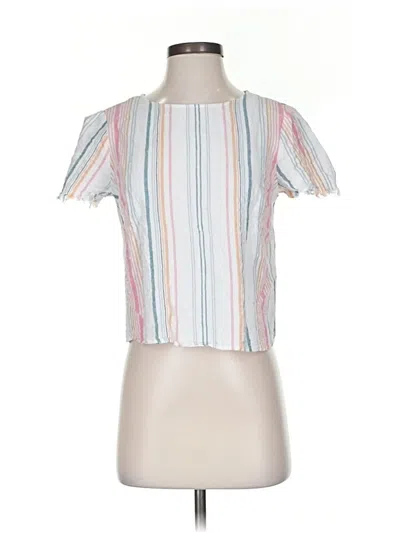 Pre-owned Vince Camuto Short Sleeve T-shirt In White