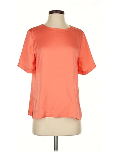 Pre-owned Vince Camuto Short Sleeve Top Orange Crew Neck Tops
