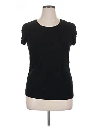 Pre-owned Vince Camuto Short Sleeve T-shirt In Black