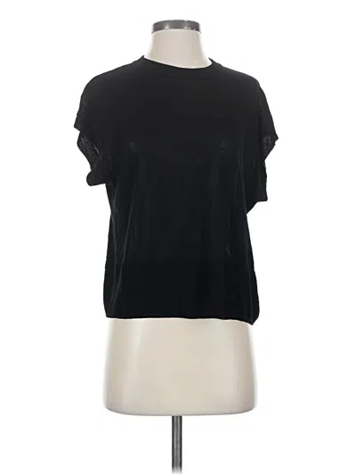 Pre-owned Vince Camuto Short Sleeve T-shirt In Black