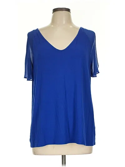 Pre-owned Vince Camuto Short Sleeve T-shirt In Blue