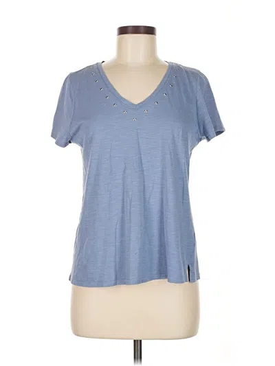 Pre-owned Vince Camuto Short Sleeve T-shirt In Blue