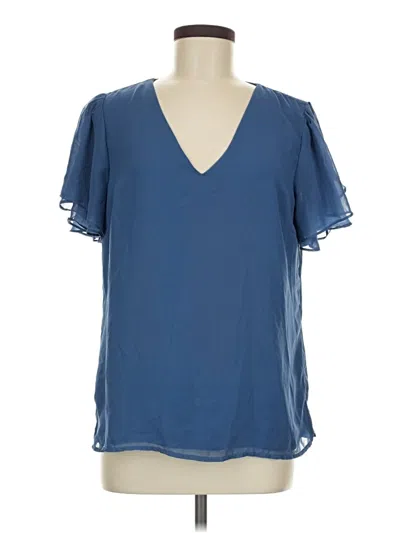 Pre-owned Vince Camuto Short Sleeve T-shirt In Blue