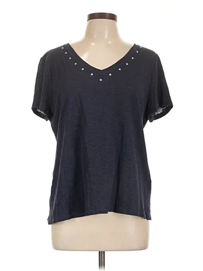 Pre-owned Vince Camuto Short Sleeve T-shirt In Gray