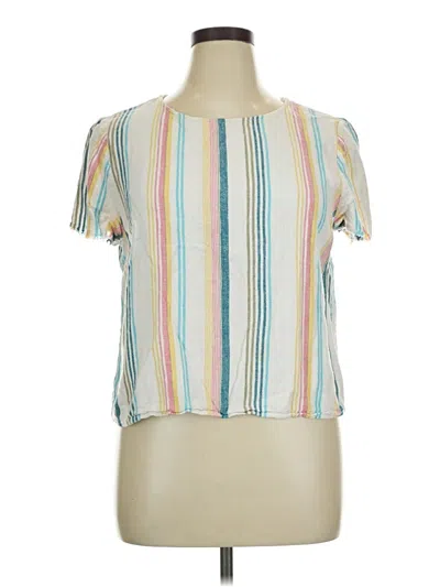 Pre-owned Vince Camuto Short Sleeve T-shirt In Ivory