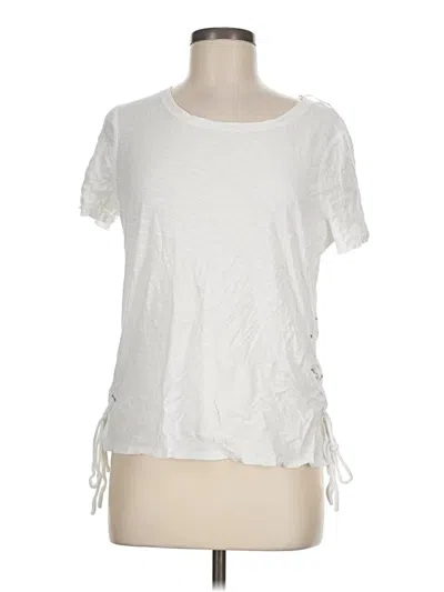 Pre-owned Vince Camuto Short Sleeve T-shirt In Ivory